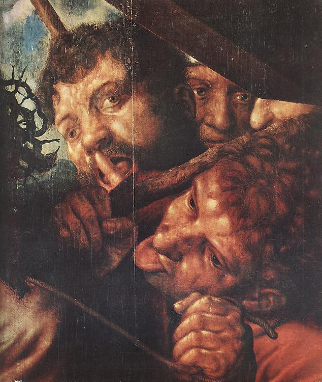 HEMESSEN, Jan Sanders van Christ Carrying the Cross (detail Germany oil painting art